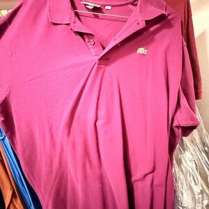 Lacoste Men's Purple Polo Shirt